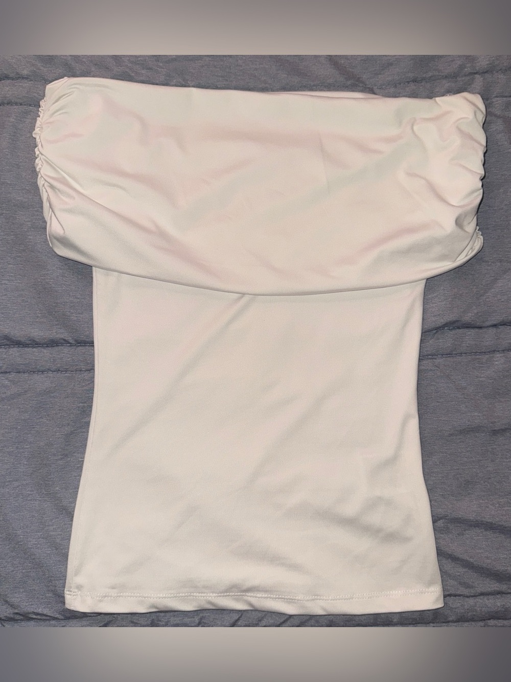 H&M White Off-the-Shoulder Tube Top